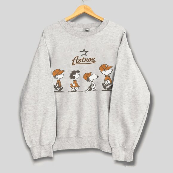 Vintage Snoopy X Houston Astros Shirt, Houston Astros Baseball Unisex Shirt Tee - Picture 1 of 2